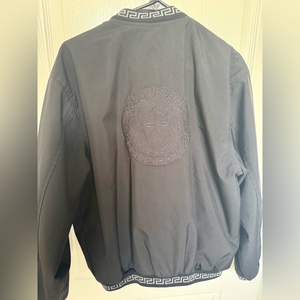 Versace greca mens black bomber jacket - M - Picture 3 of 7